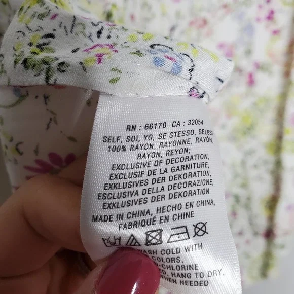 ANTHROPOLOGIE • White Meadow Rue Nellore Floral Lace Blouse Sz XS - Picture 6 of 7